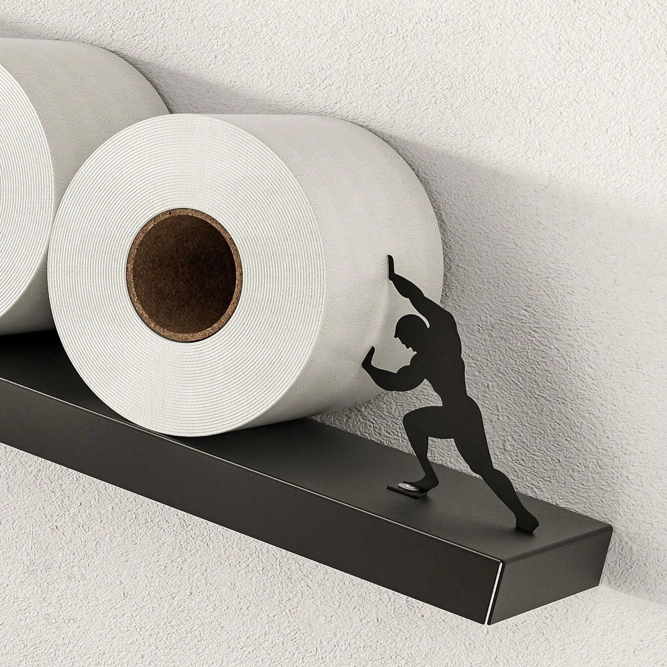 Gravity Illusion Toilet Shelf