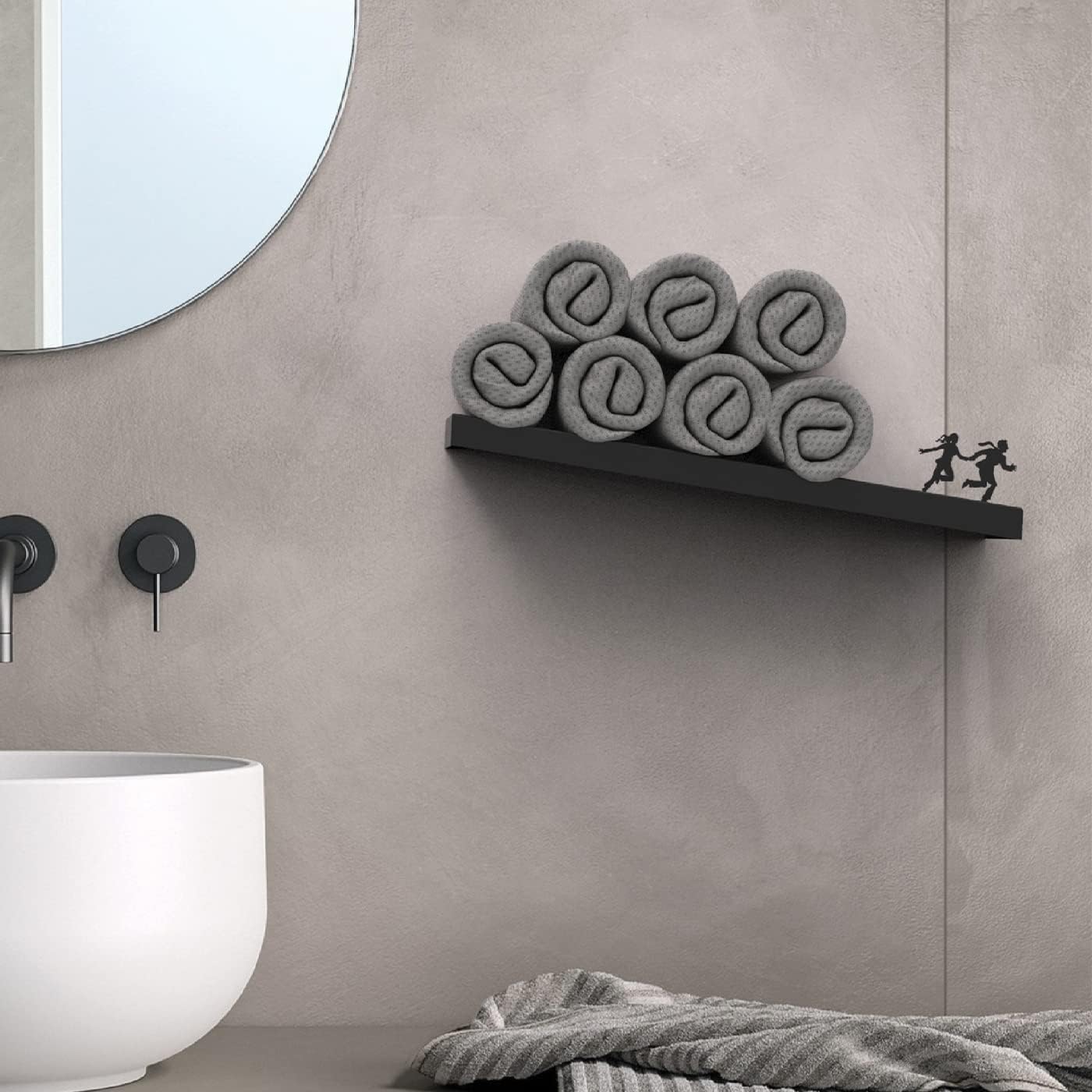 Gravity Illusion Toilet Shelf
