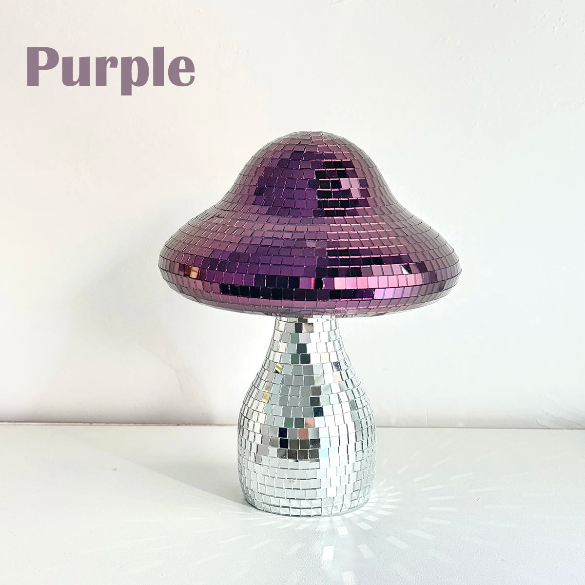 Dreamy Disco Mushroom Handmade Ornament Reflective Home Decor for Living Room Bedroom Patio Party Wedding Gift Light Decoration
