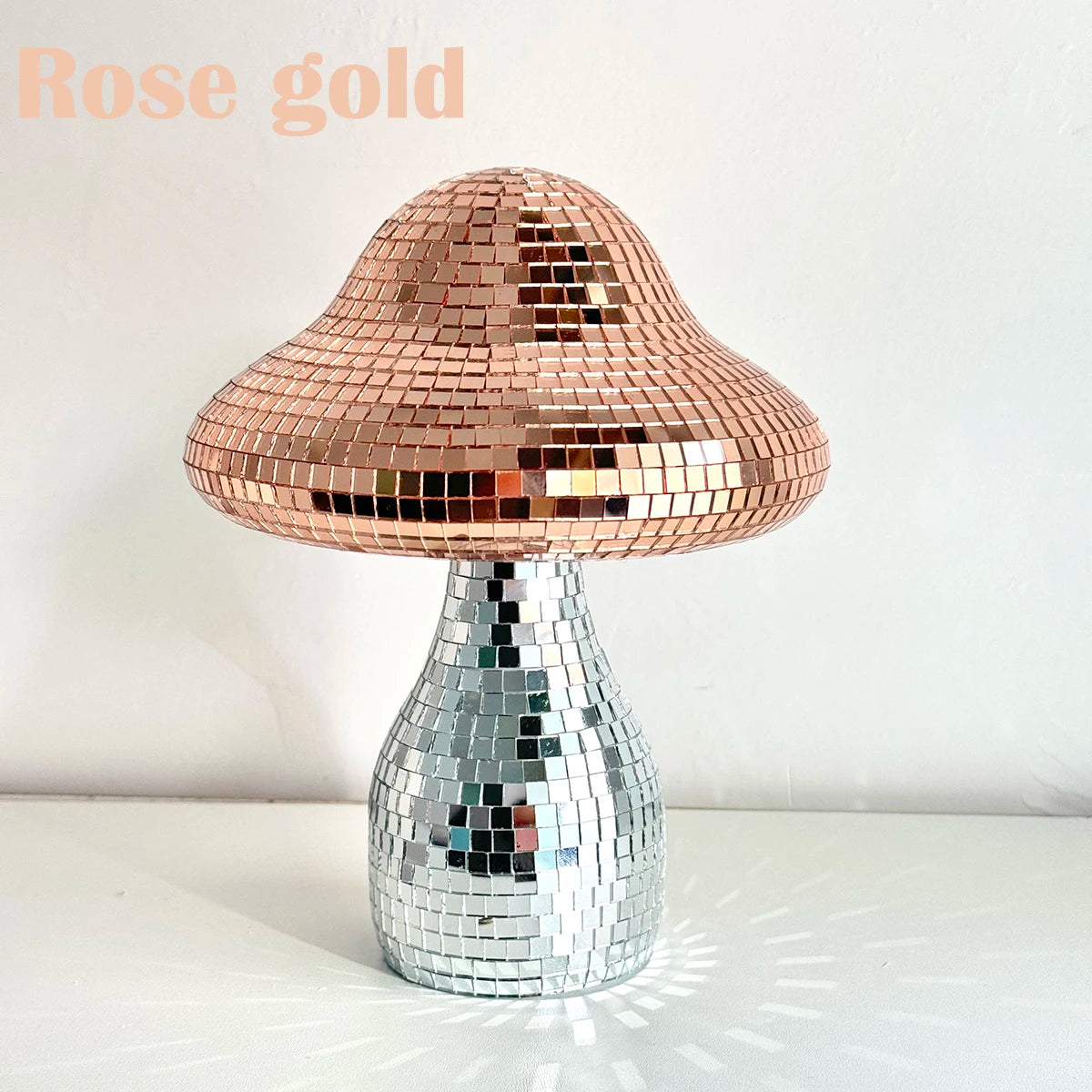 Dreamy Disco Mushroom Handmade Ornament Reflective Home Decor for Living Room Bedroom Patio Party Wedding Gift Light Decoration