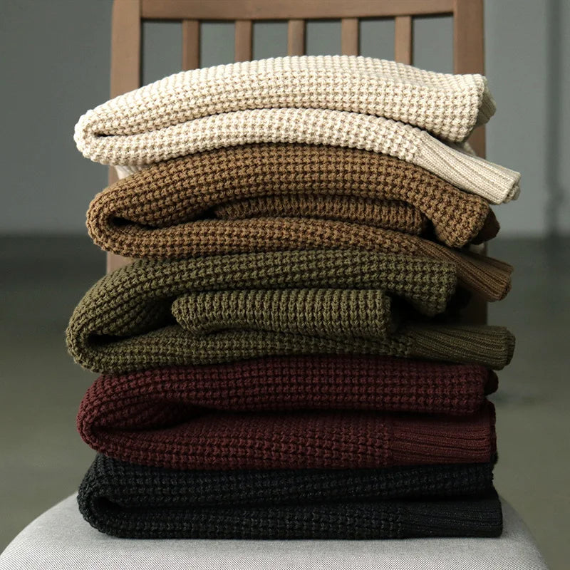 MORATA HERITAGE WAFFLE KNIT SWEATER
