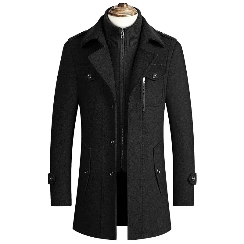 Savile Row Virgin Wool Overcoat