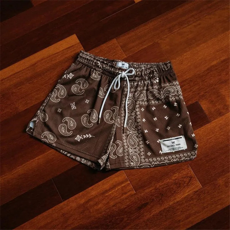 Mesh Paisley Shorts