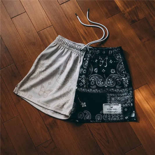 Mesh Paisley Shorts