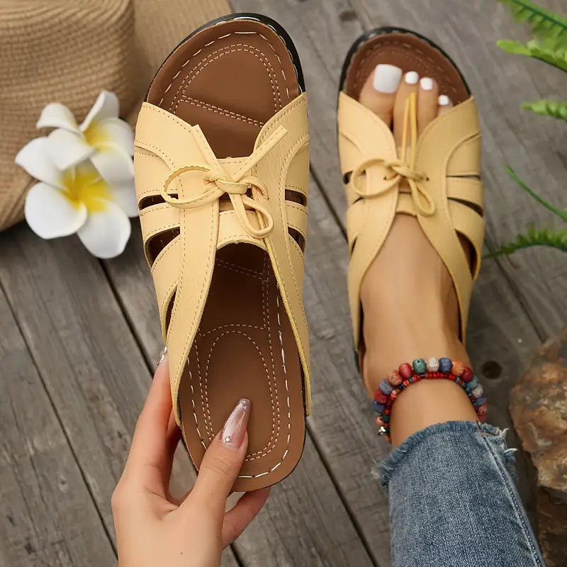 Comfortable Bowtie Slide Sandals