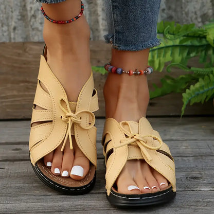 Comfortable Bowtie Slide Sandals