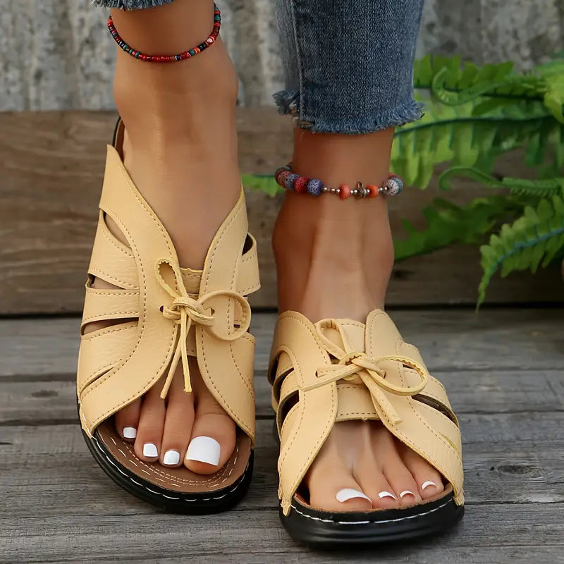 Comfortable Bowtie Slide Sandals