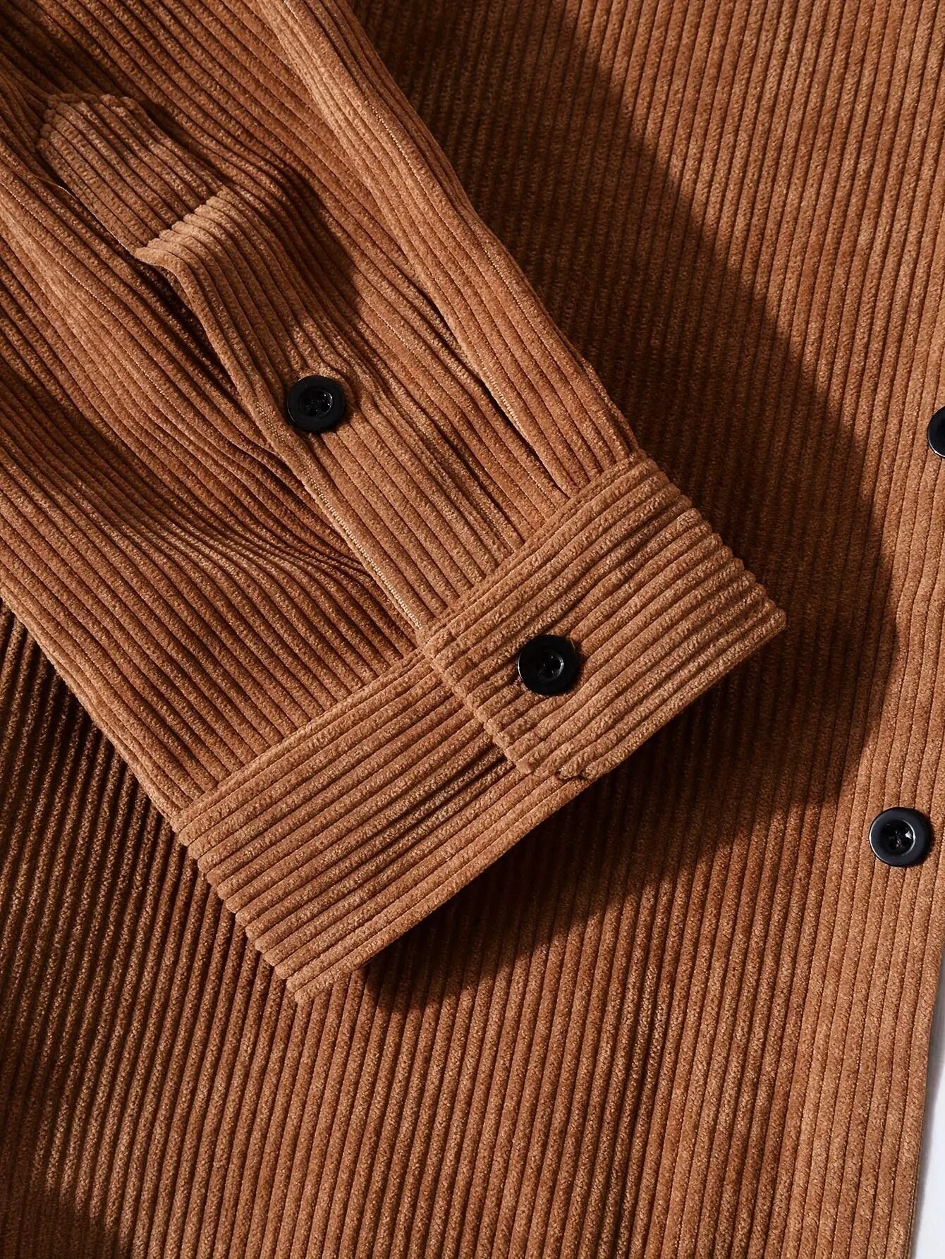 '90s Oversize Corduroy Button-Up Shirt