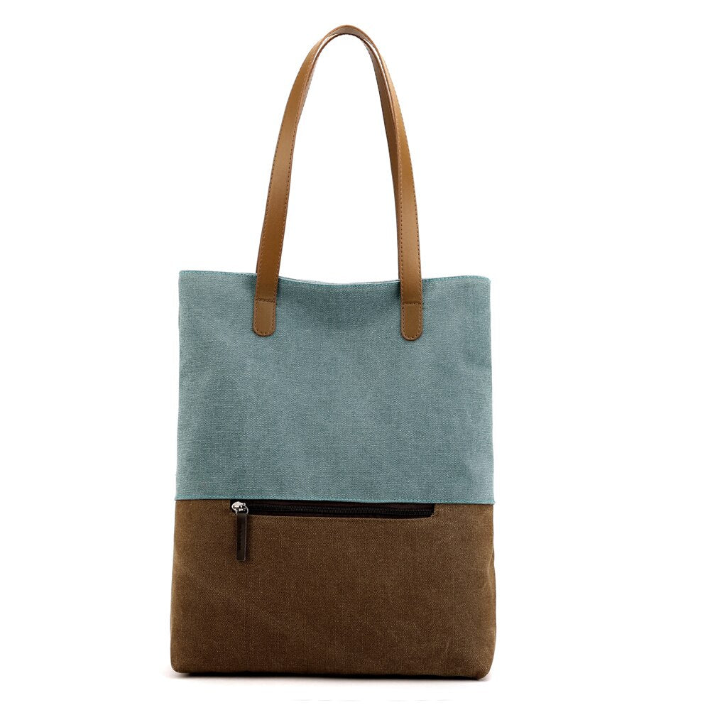 2-in-1 Canvas Bag: Shoulder & Backpack