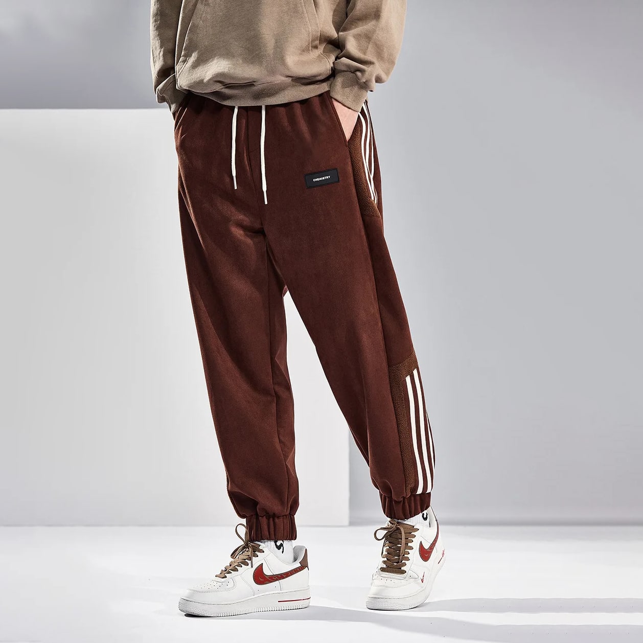 Hypebeast Fleece Stripe Joggers