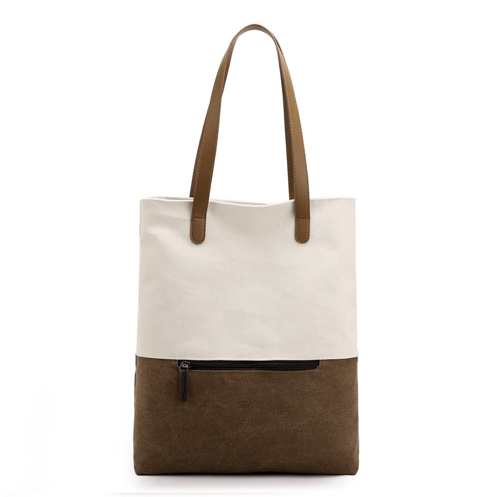 2-in-1 Canvas Bag: Shoulder & Backpack