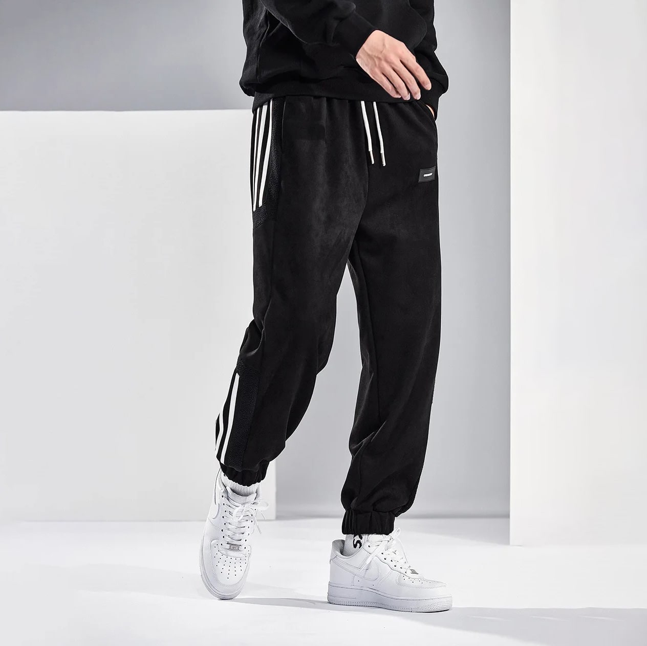 Hypebeast Fleece Stripe Joggers