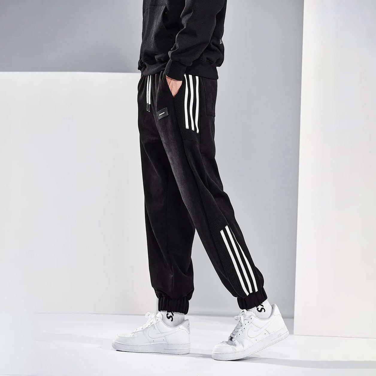 Hypebeast Fleece Stripe Joggers