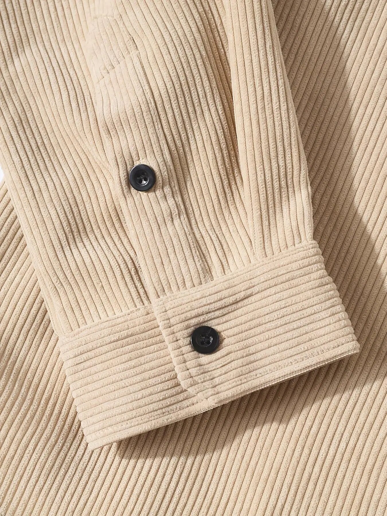 '90s Oversize Corduroy Button-Up Shirt