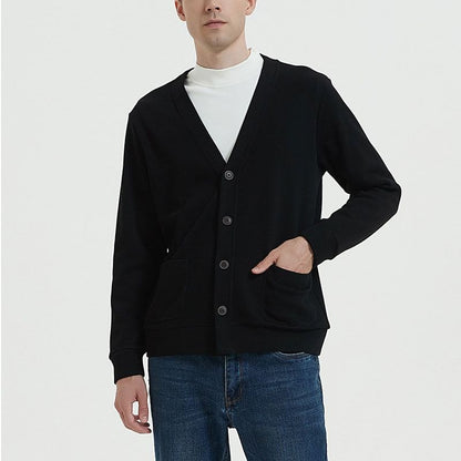 Cotton Blend Button-Through Cardigan