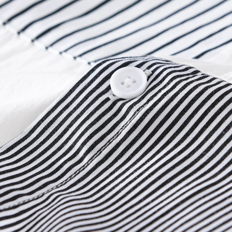 Short-Sleeve Striped Shirt