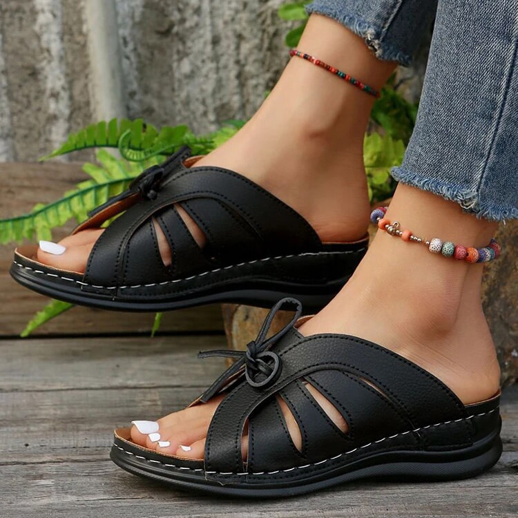 Comfortable Bowtie Slide Sandals