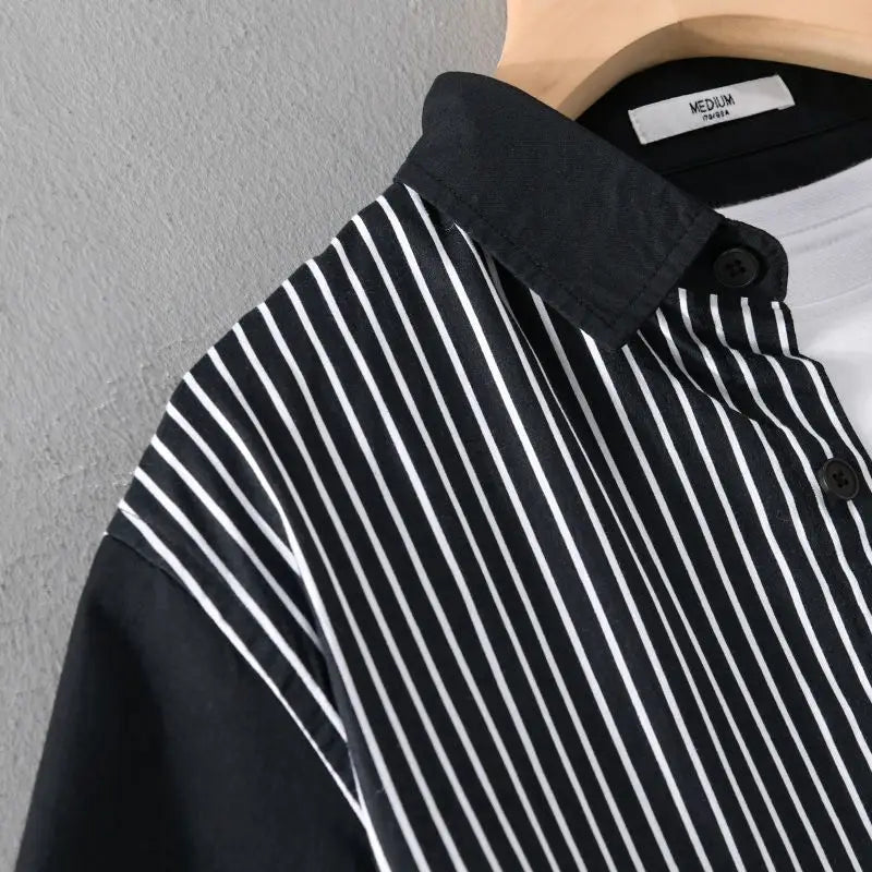 Short-Sleeve Striped Shirt