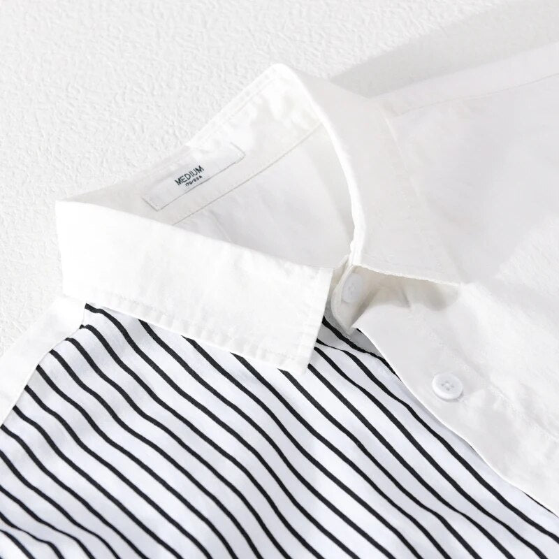 Short-Sleeve Striped Shirt