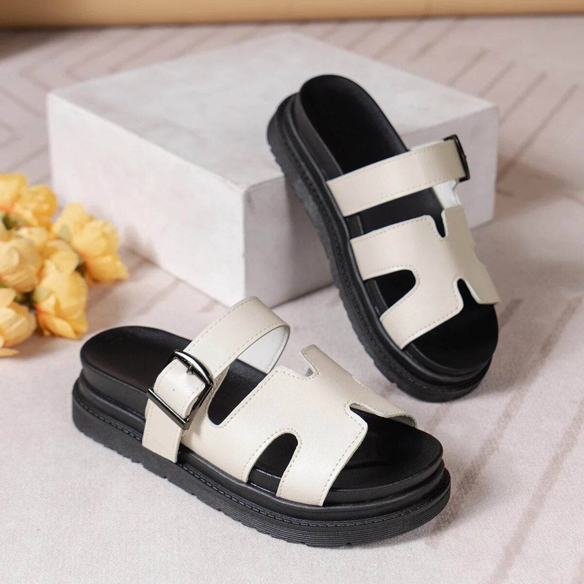 Isabella H-Strap Support Sandals