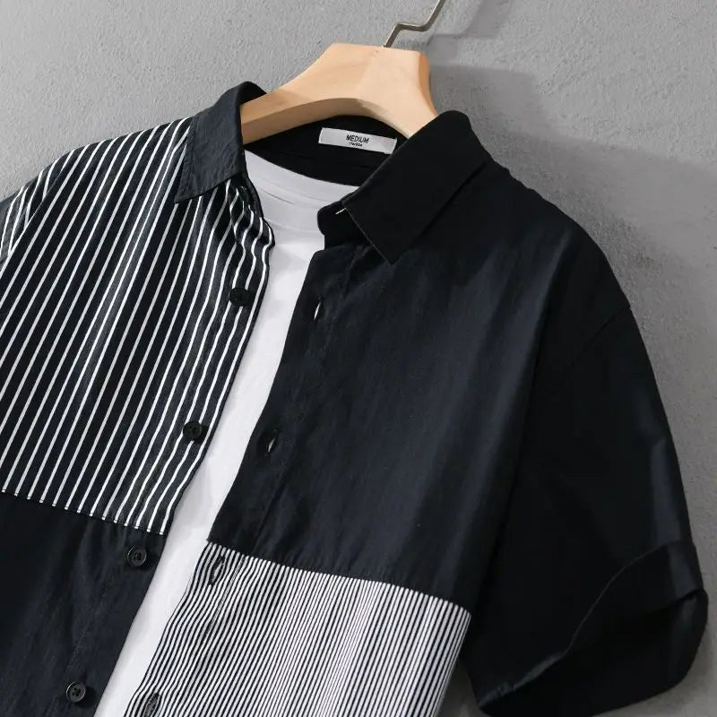 Short-Sleeve Striped Shirt