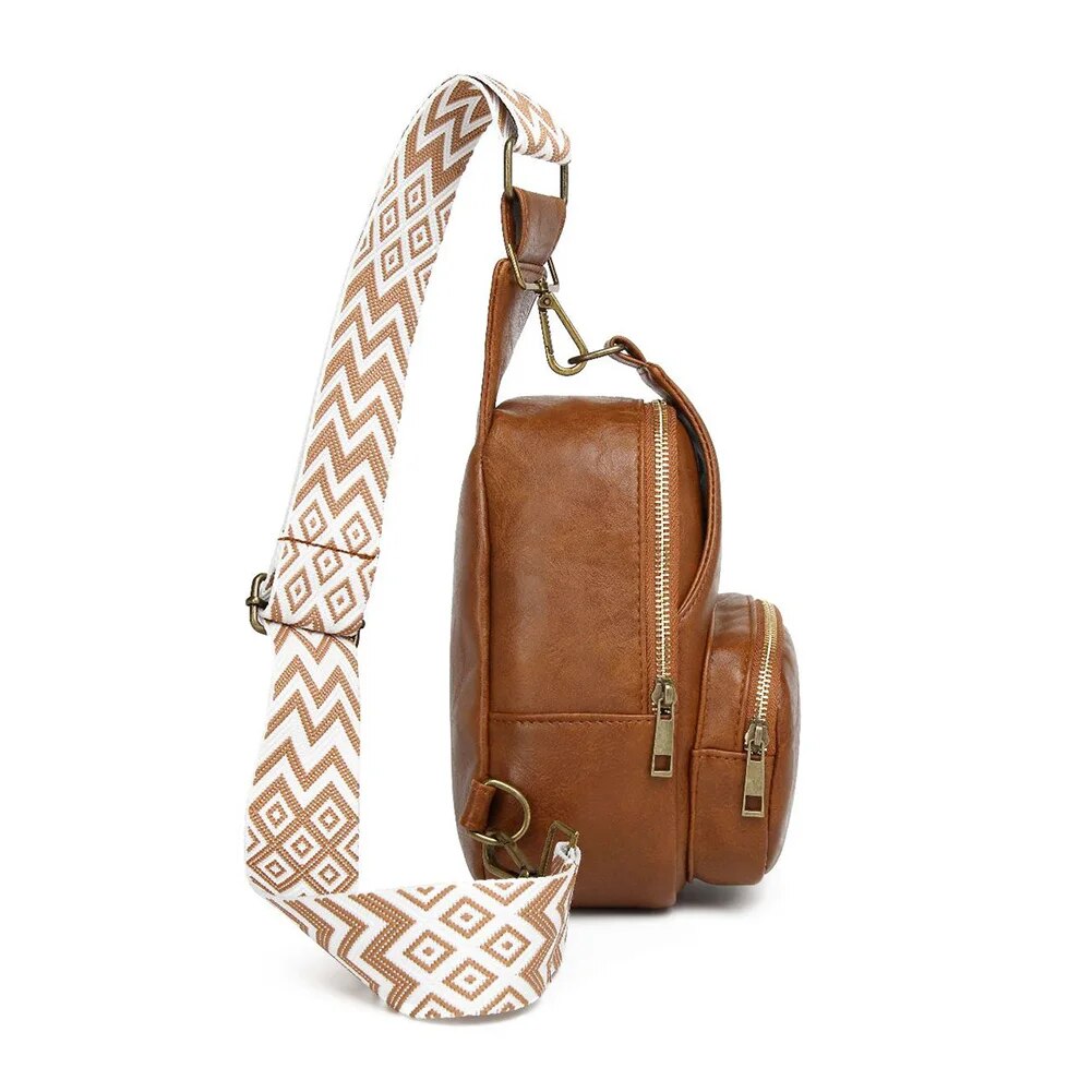 Vegan Leather Crossbody Bag