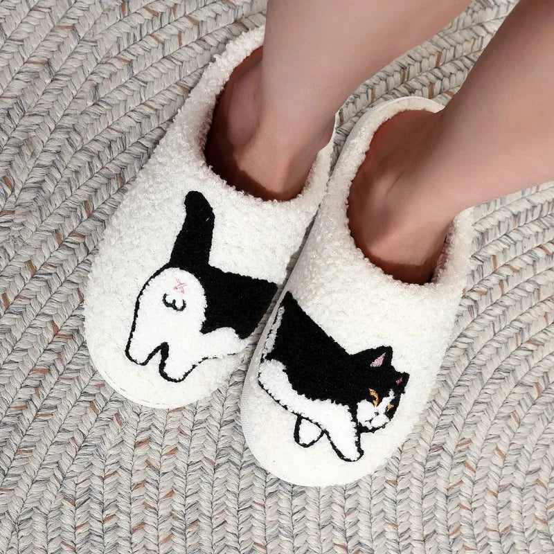 Purrfect Pair: Cheeky Cat Slippers