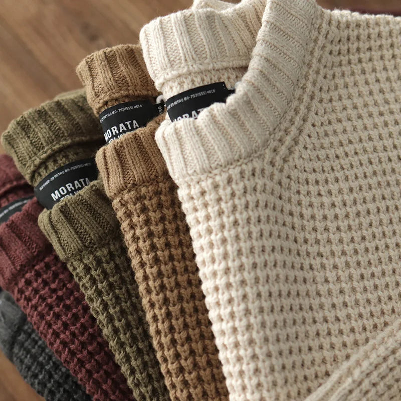 MORATA HERITAGE WAFFLE KNIT SWEATER