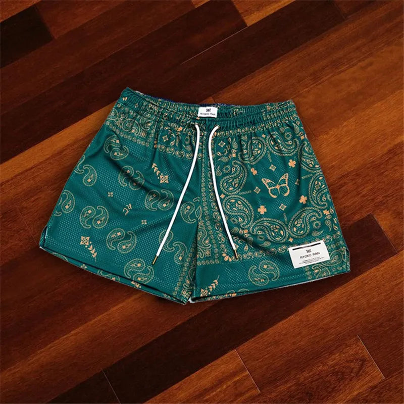 Mesh Paisley Shorts