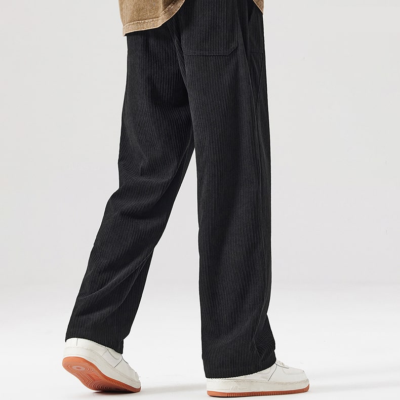 Attitude - Loose Straight Corduroy Joggers