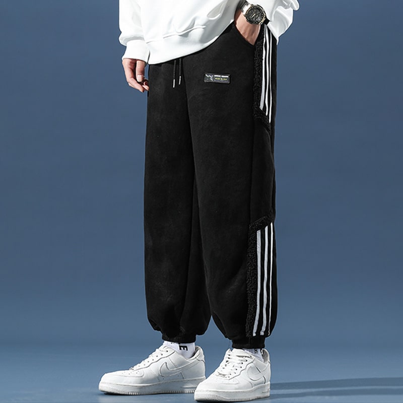 Strike Stripe Sherpa Joggers