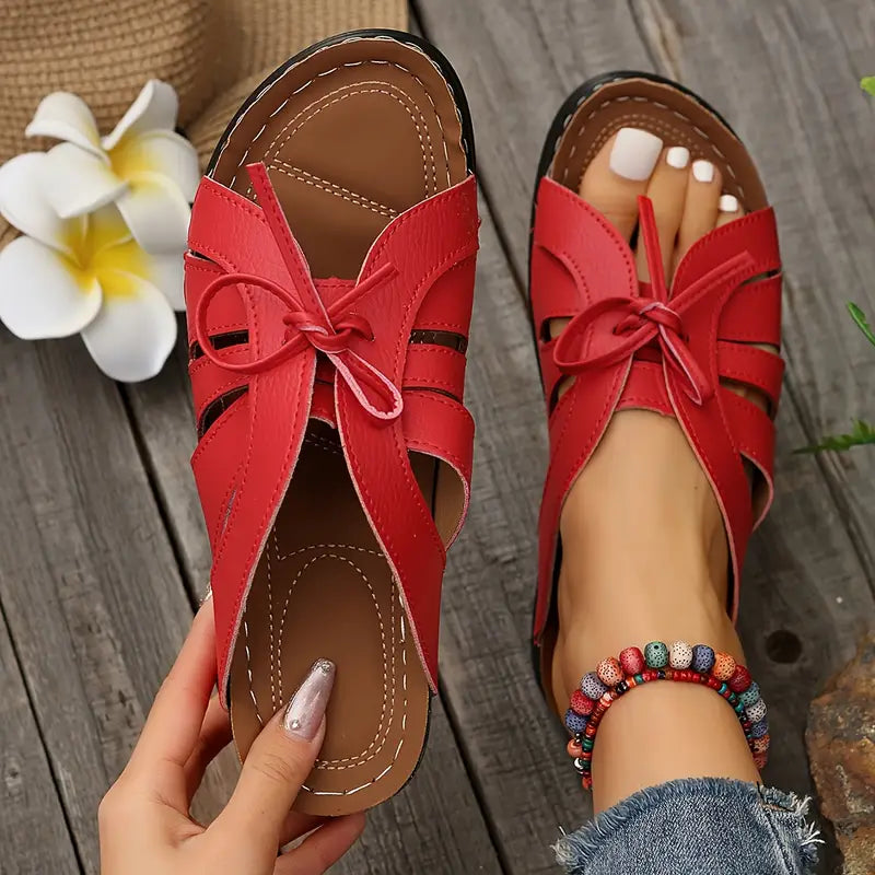 Comfortable Bowtie Slide Sandals