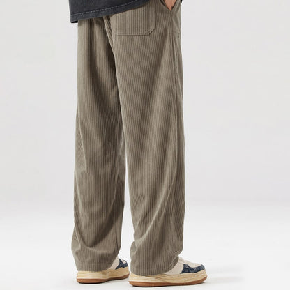 Attitude - Loose Straight Corduroy Joggers