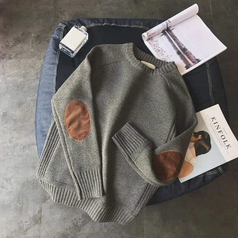 Heritage | Wool Elbow Patch Sweater