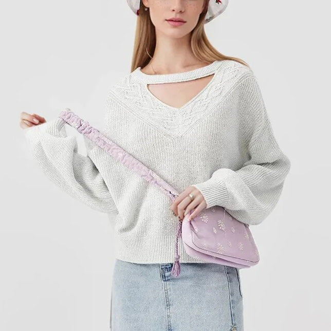 Moonlight Choker Drop Shoulder Sweater