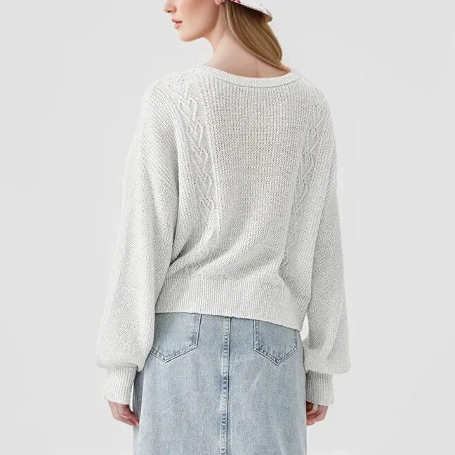 Moonlight Choker Drop Shoulder Sweater