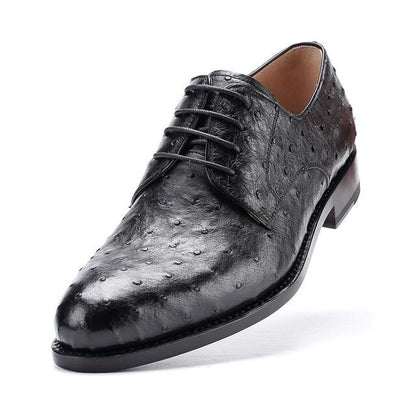 Men's Formal Ostrich Derby Shoes