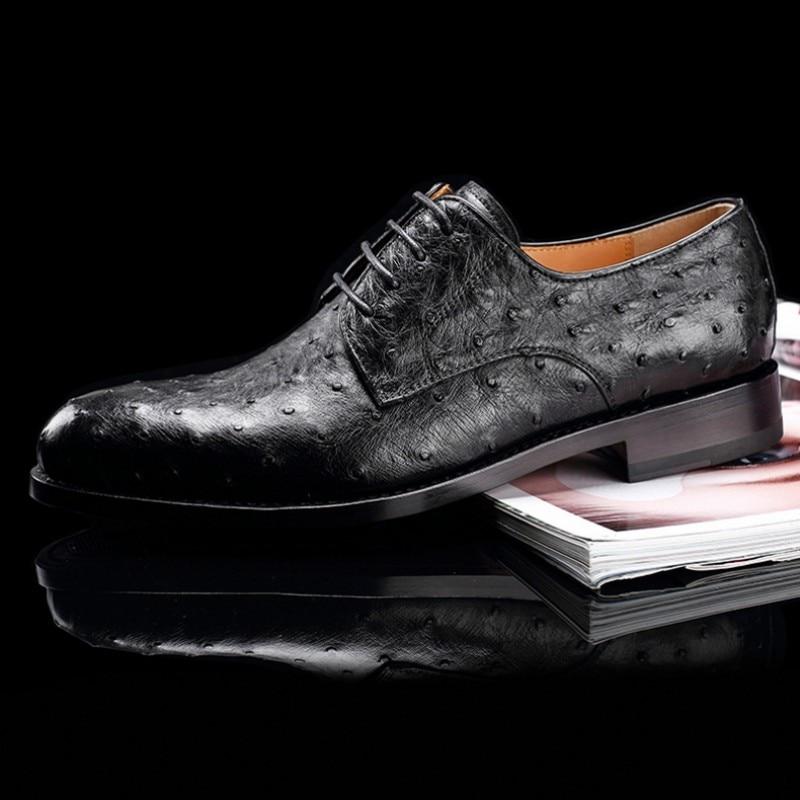 Men's Formal Ostrich Derby Shoes