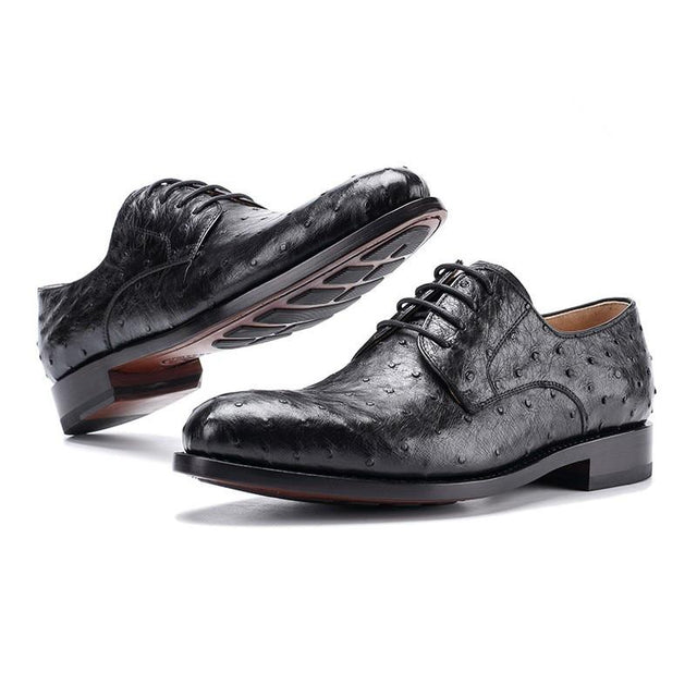 Men's Formal Ostrich Derby Shoes