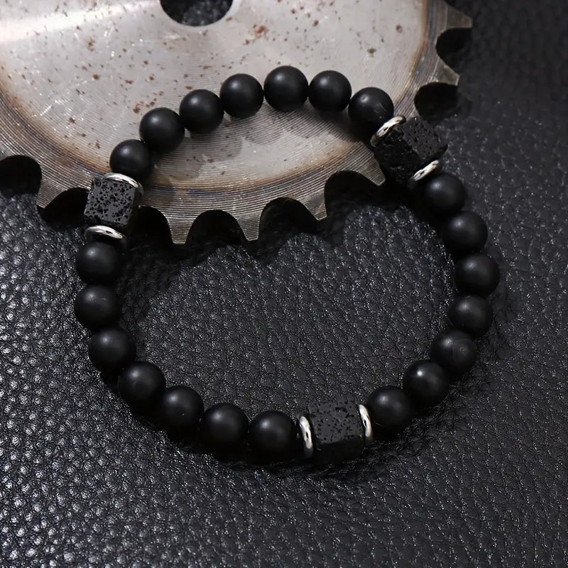 Matte Onyx Statement Bracelet