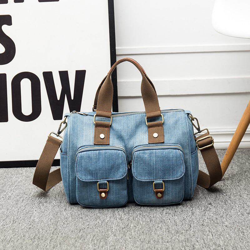 Sam Hoka Denim Shoulder Bag