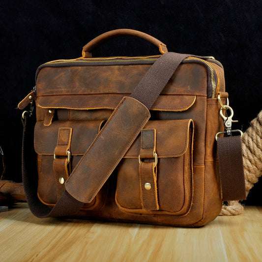 Harrison Classy Leather Briefcase