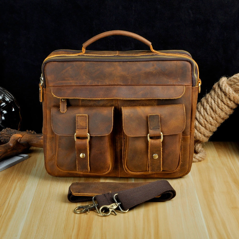 Harrison Classy Leather Briefcase