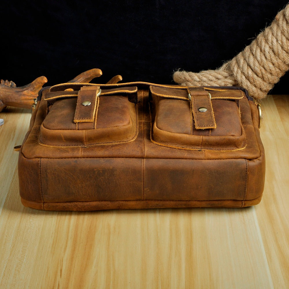 Harrison Classy Leather Briefcase